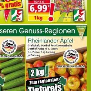 Äpfel bei Norma