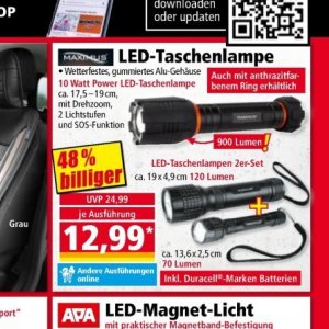 Taschenlampen bei Norma