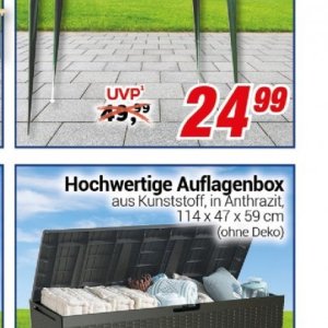 Auflagenbox bei Centershop