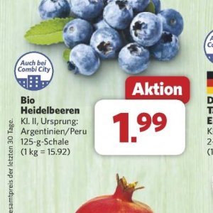 Heidelbeeren bei Combi