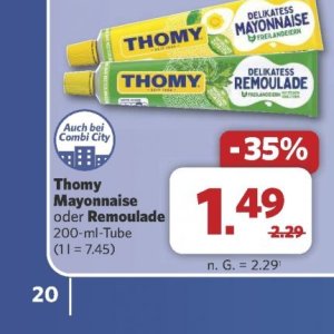 Mayonnaise bei Combi