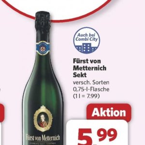 Sekt bei Combi