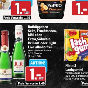 Sekt bei Hit