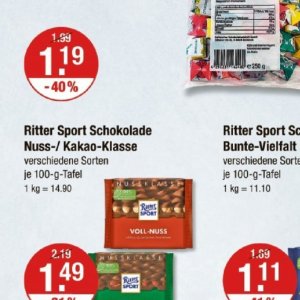 Schokolade bei V-Markt