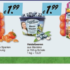 Heidelbeeren bei V-Markt