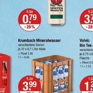 Mineralwasser bei V-Markt