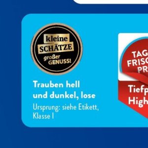 Trauben bei Aldi SÜD