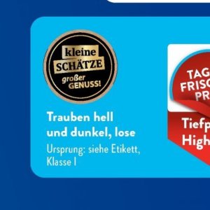 Trauben bei Aldi SÜD