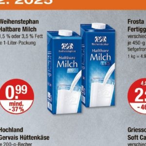 Milch bei V-Markt