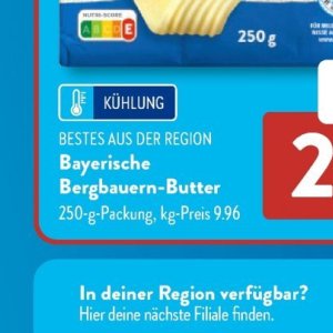 Butter bei Aldi SÜD