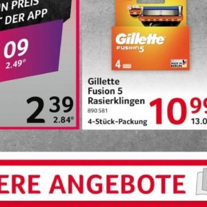 Rasierklingen gillette  bei Selgros