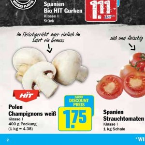 Champignons bei Hit