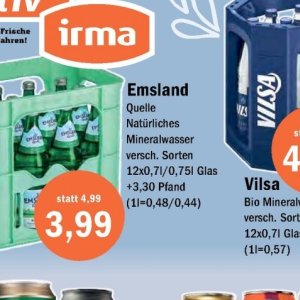 Mineralwasser bei Aktiv Irma