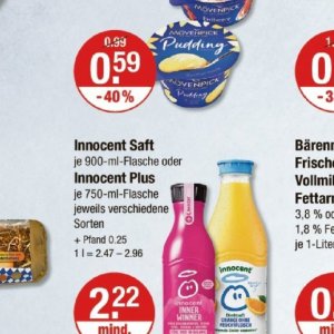 Säfte bei V-Markt