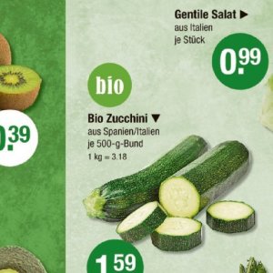 Zucchini bei V-Markt