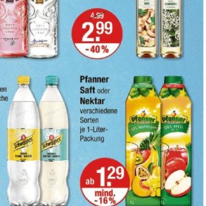 Säfte bei V-Markt