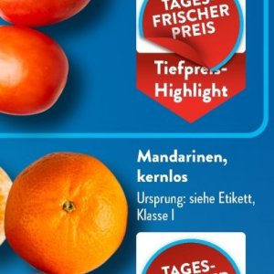 Mandarinen bei Aldi SÜD