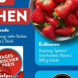 Erdbeeren bei Aldi SÜD