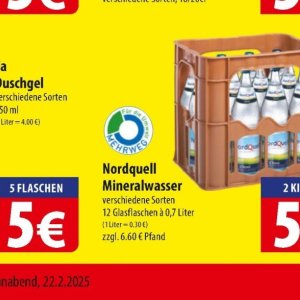 Mineralwasser bei Famila Nord Ost