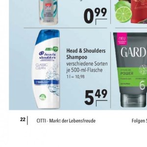 Shampoo bei Citti Markt