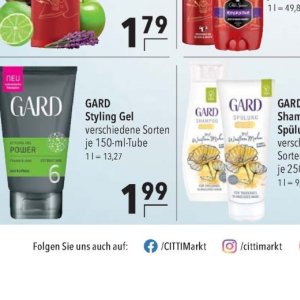 Gel bei Citti Markt