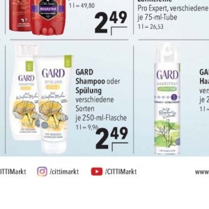 Shampoo bei Citti Markt