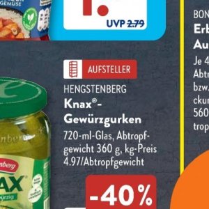 Gurken bei Aldi SÜD