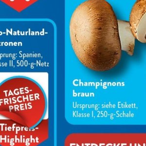 Champignons bei Aldi SÜD