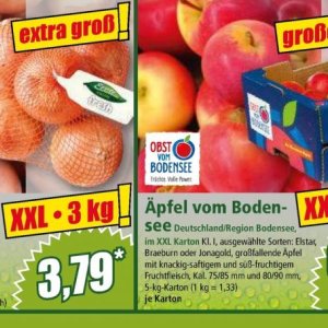 Äpfel bei Norma