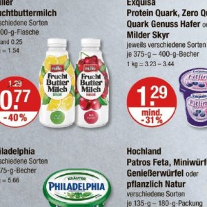 Milch bei V-Markt