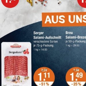 Salami bei V-Markt