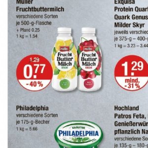 Milch bei V-Markt