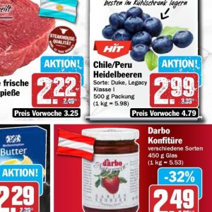 Heidelbeeren bei Hit