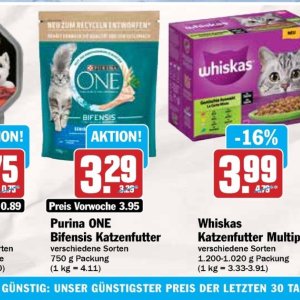 Katzenfutter whiskas  bei Hit