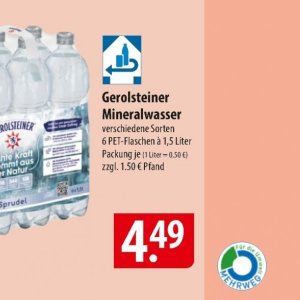 Mineralwasser bei Famila Nord Ost