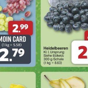 Heidelbeeren bei Famila Nord West