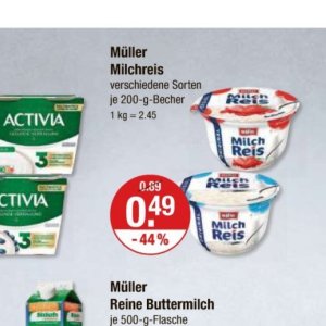 Milch danone  bei V-Markt