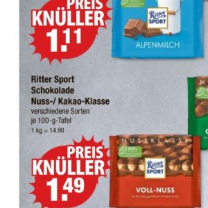 Schokolade bei V-Markt