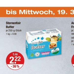 Butter bei V-Markt