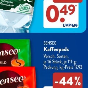 Kaffeepads bei Aldi SÜD