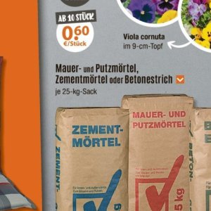 Sack bei V-Baumarkt