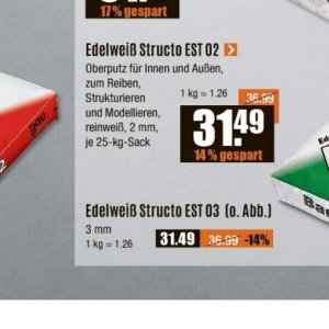 Sack bei V-Baumarkt