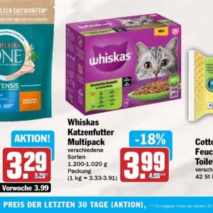 Katzenfutter whiskas  bei AEZ