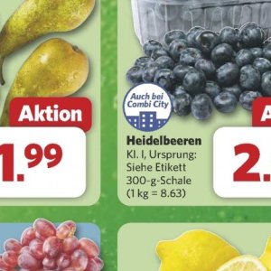 Heidelbeeren bei Combi