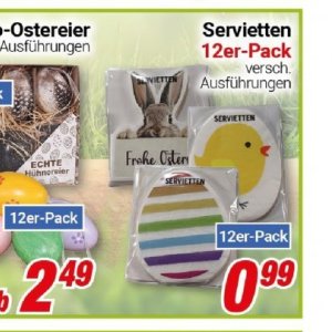 Servietten bei Centershop