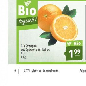 Orangen bei Citti Markt