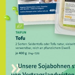 Tofu bei BioMarkt