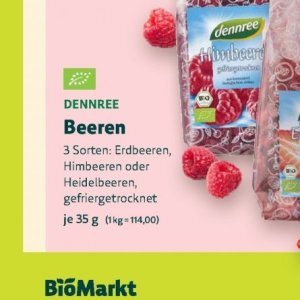 Erdbeeren bei BioMarkt
