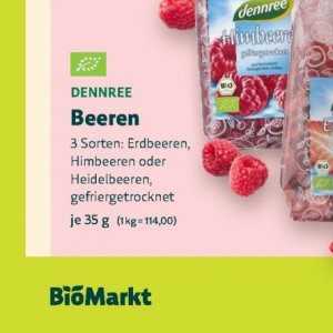 Heidelbeeren bei BioMarkt