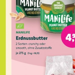 Erdnussbutter bei BioMarkt